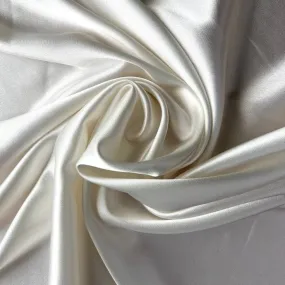 100% Charmeuse Silk Satin fabric available in 26 and 40 momme white ivory color 44" wide[13058/59]