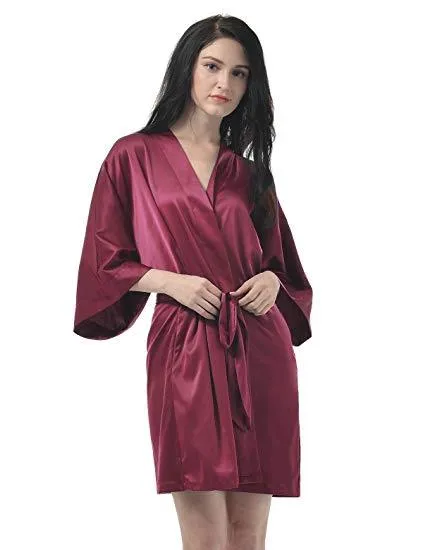 33 momme silk reversible satin fabric maroon /medium ivory 44&quot; wide