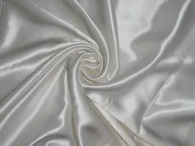 40 MOMME SILK PLATINIUM Reversible SATIN FABRIC PEARLWhite 54&quot; WIDE dyeable