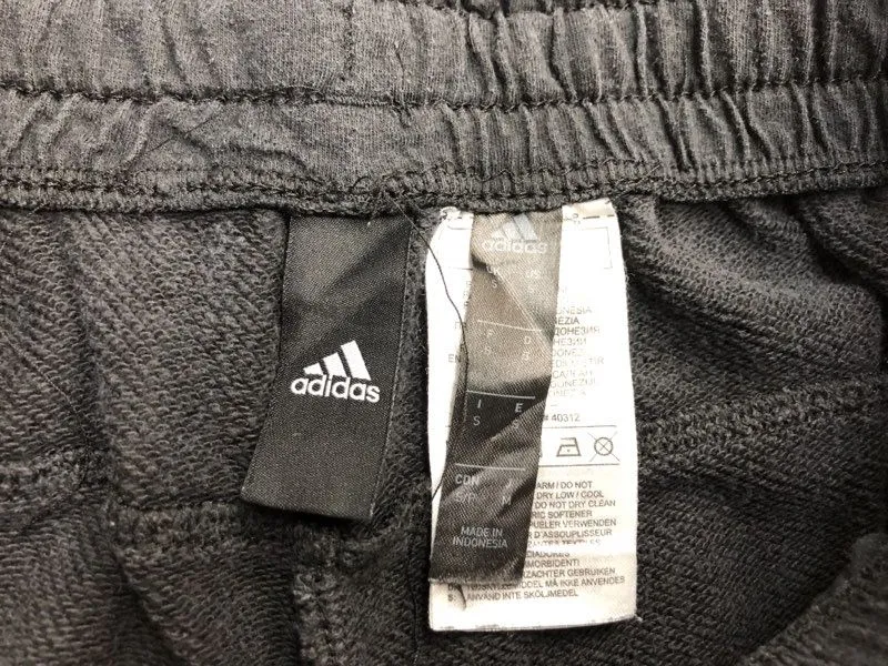 Adidas Shorts Men Small Black Sweat Cargo Shorts Running Jogging Lightweight