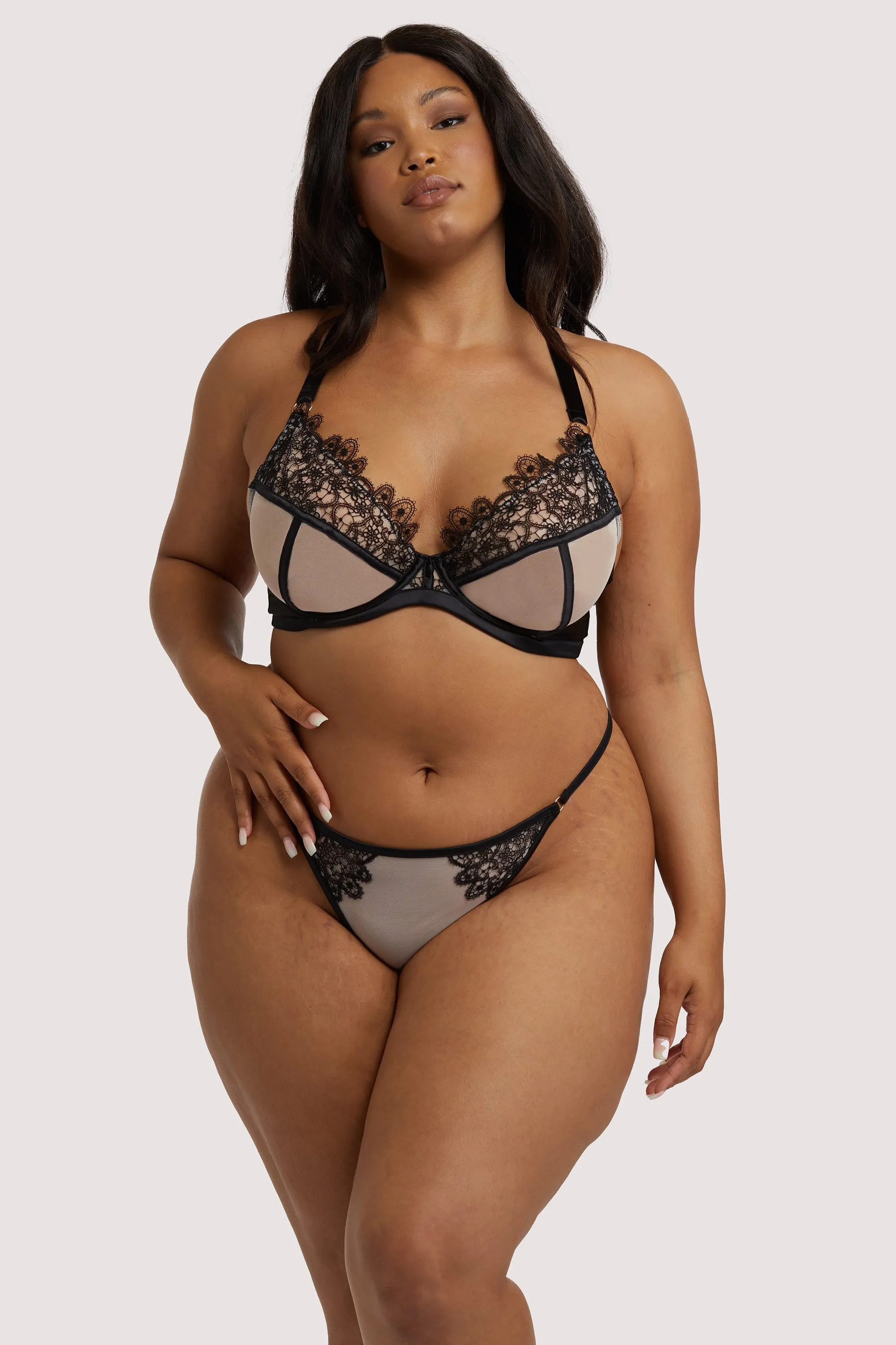 Anaise Black Racer Back Balcony Bra