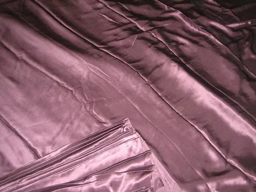 Aubergine colour silk satin width ~44&quot;