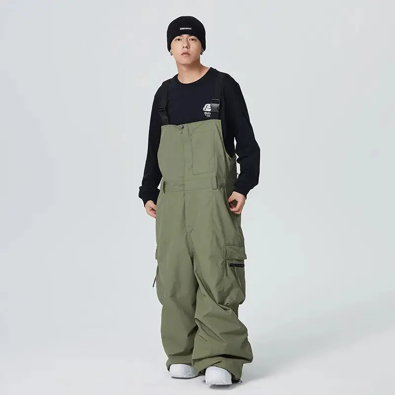 Baggy Snow Ski Bibs Oversized Outdoor Sports Overalls Pants