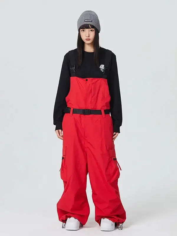 Baggy Snow Ski Bibs Oversized Outdoor Sports Overalls Pants