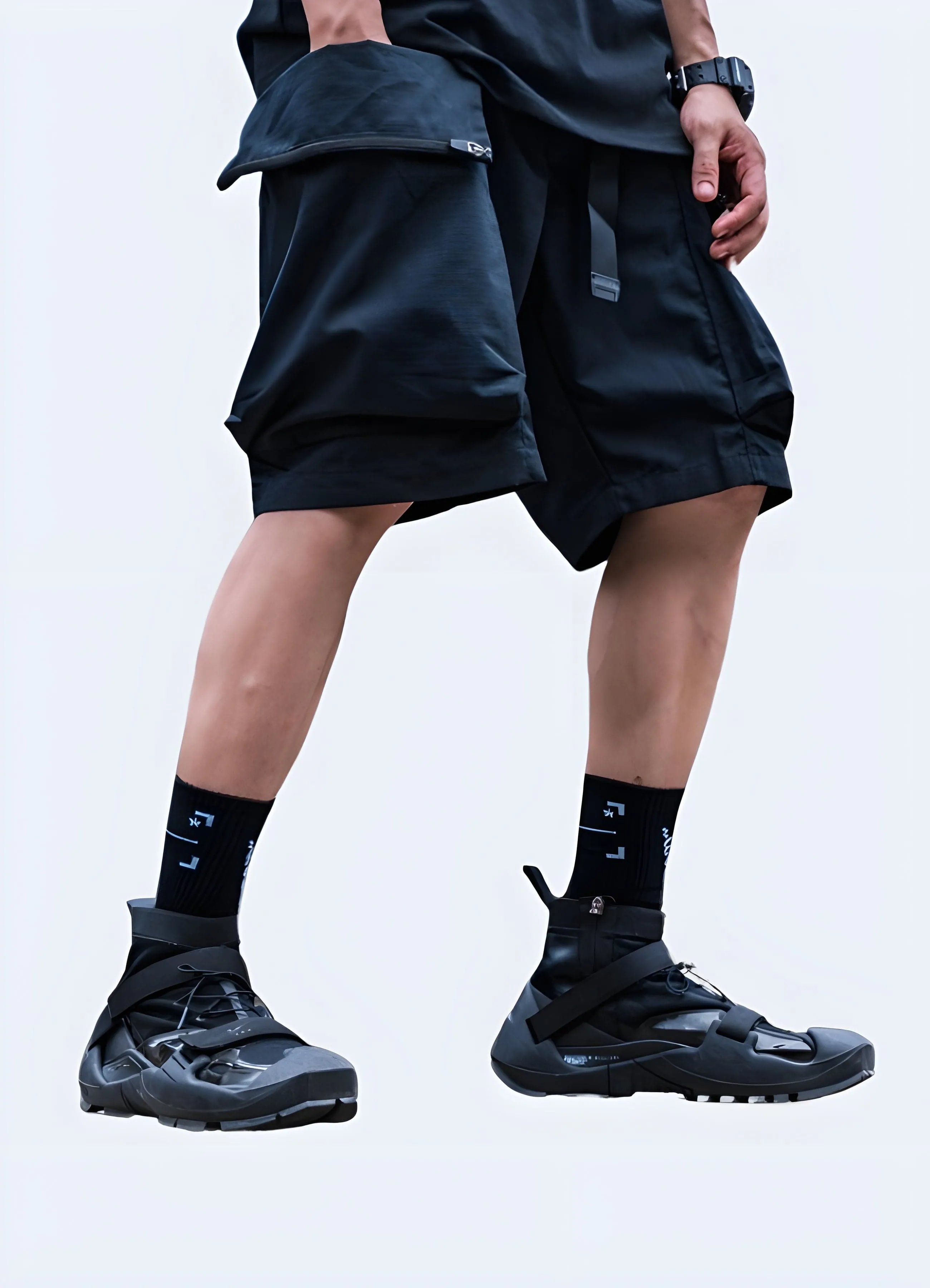 Black Cargo Shorts