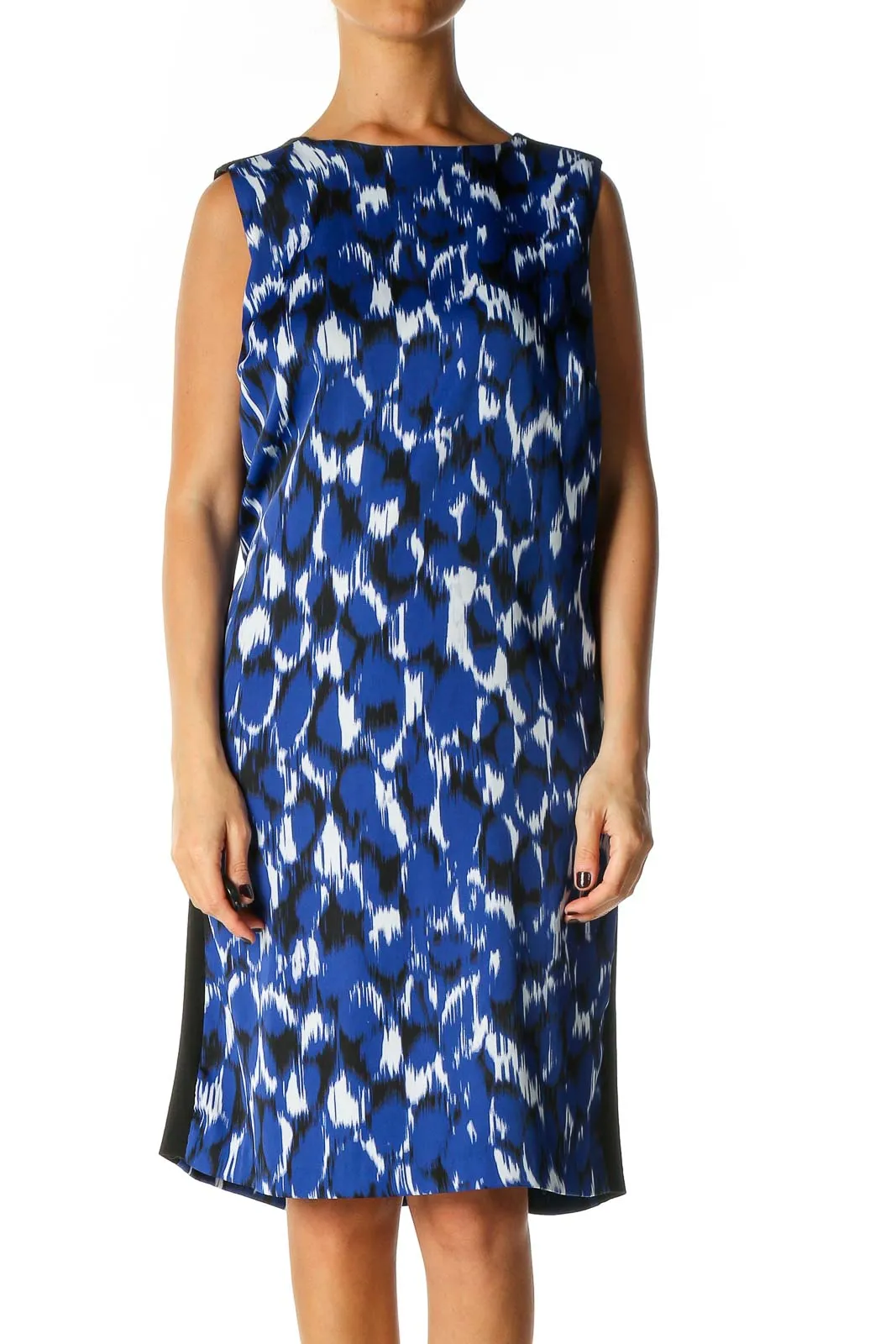 Blue Printed Dress