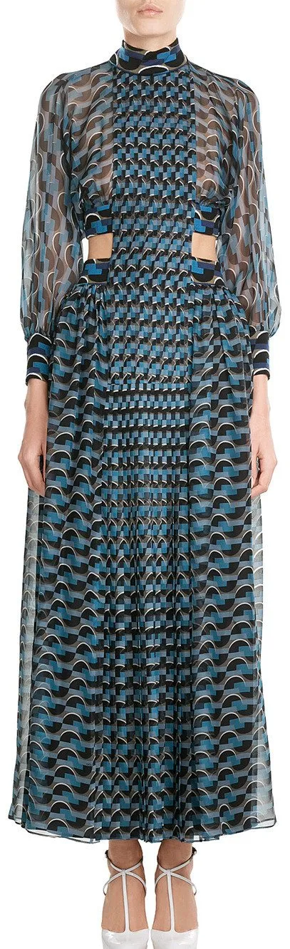 Broken Circle Print Dress