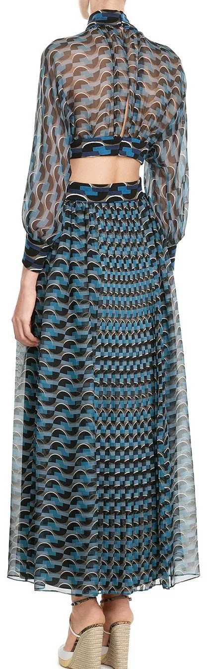 Broken Circle Print Dress