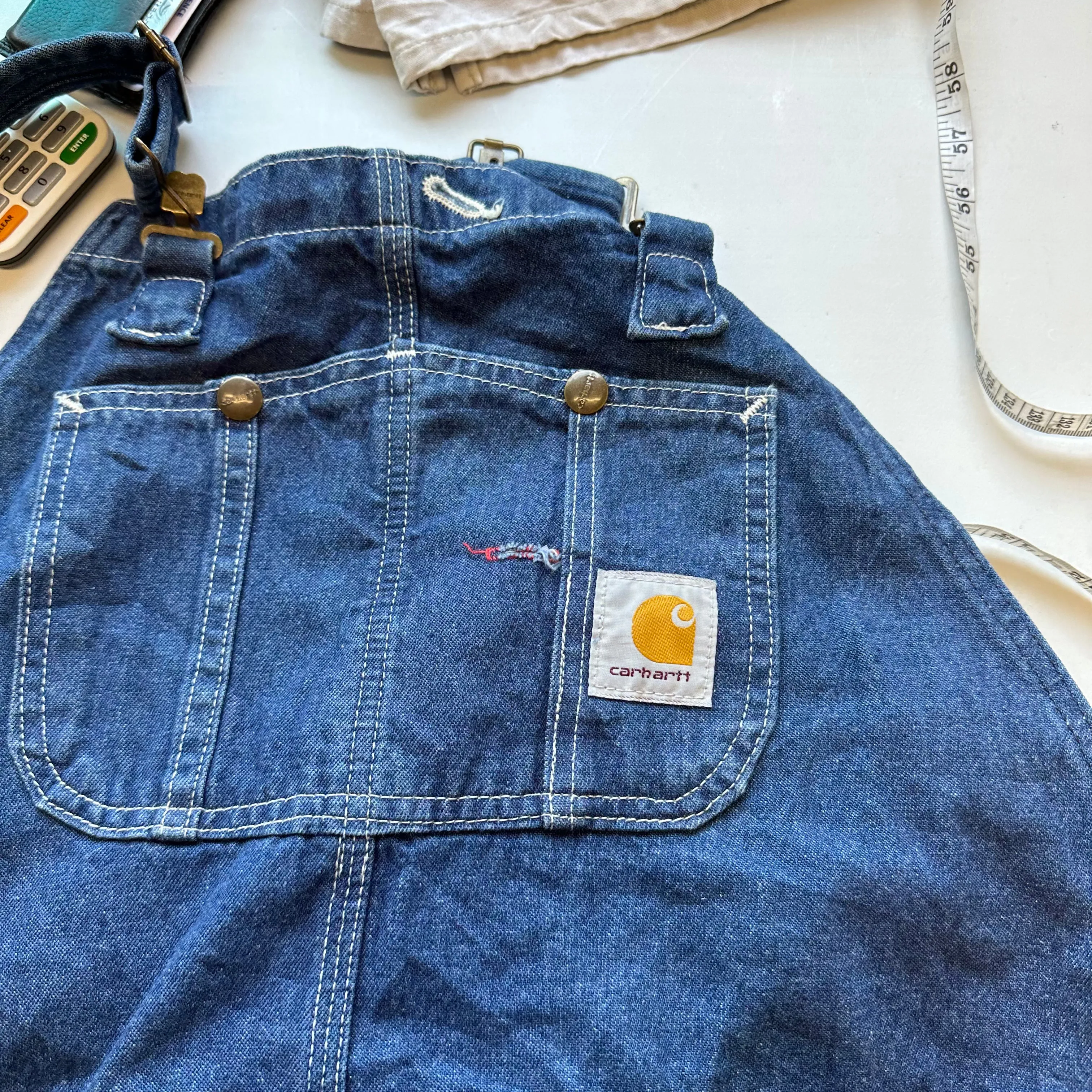 carhartt denim dungarees