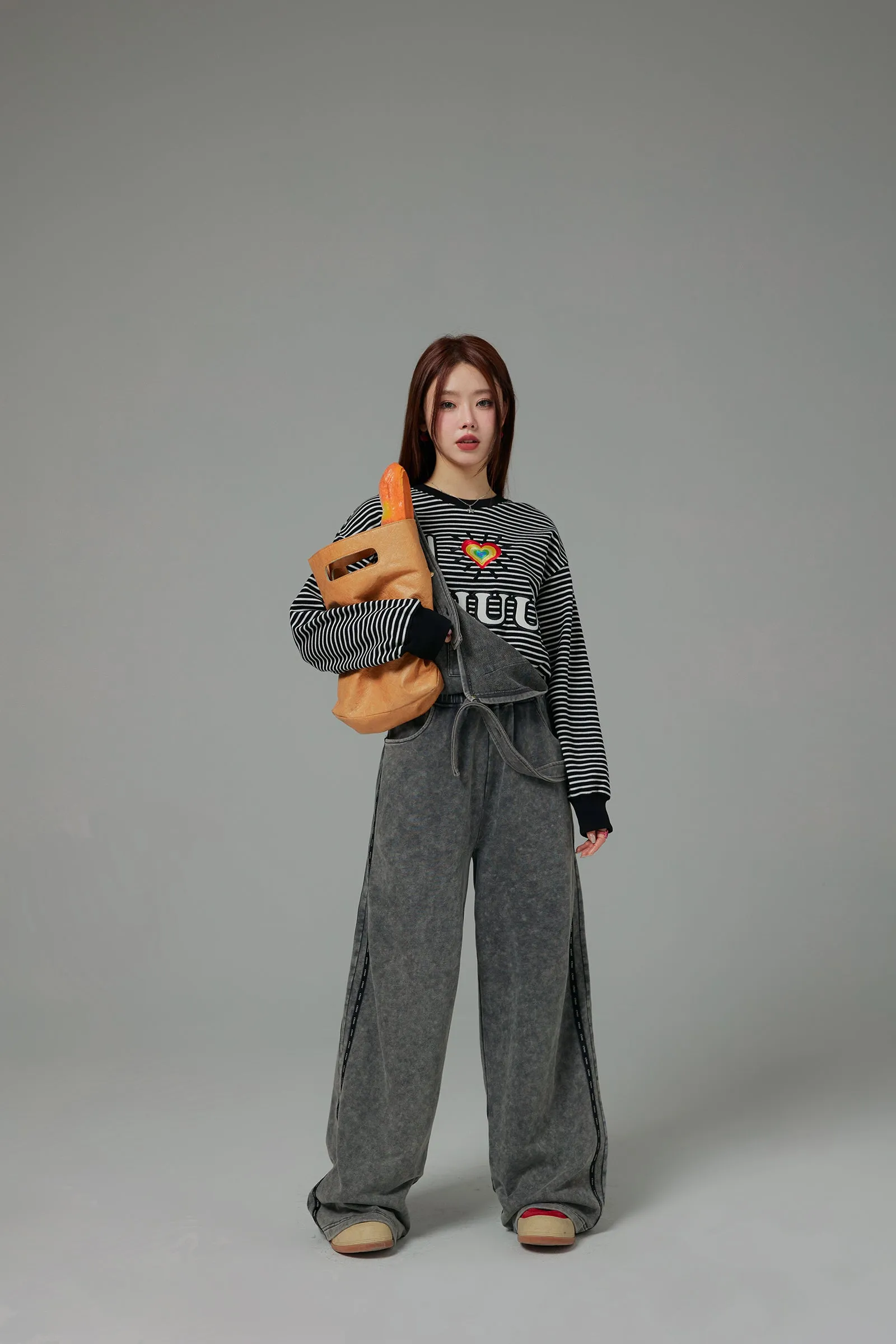 Chuu Baggy Cotton Overalls