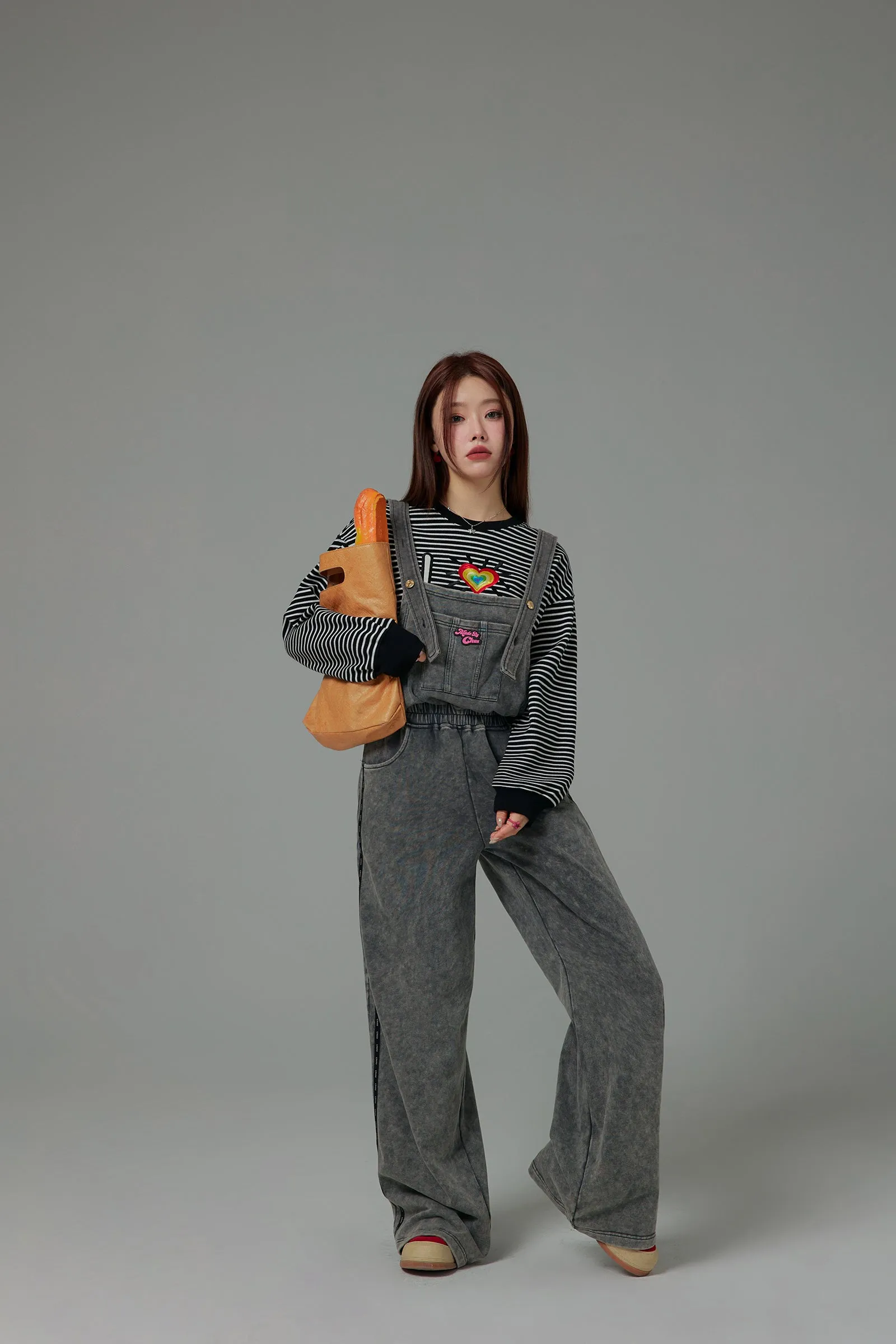 Chuu Baggy Cotton Overalls