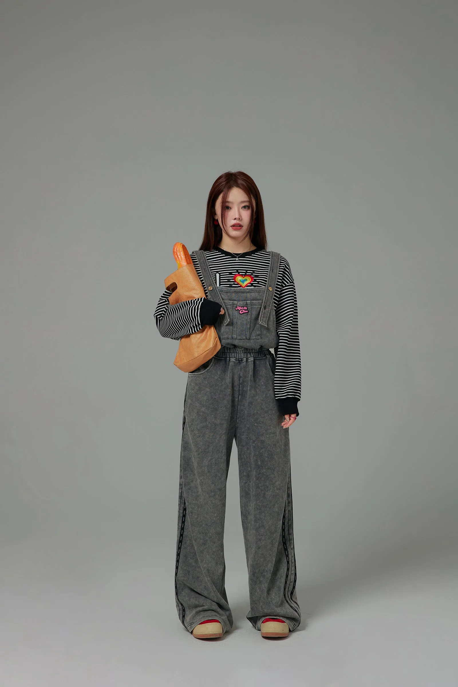 Chuu Baggy Cotton Overalls