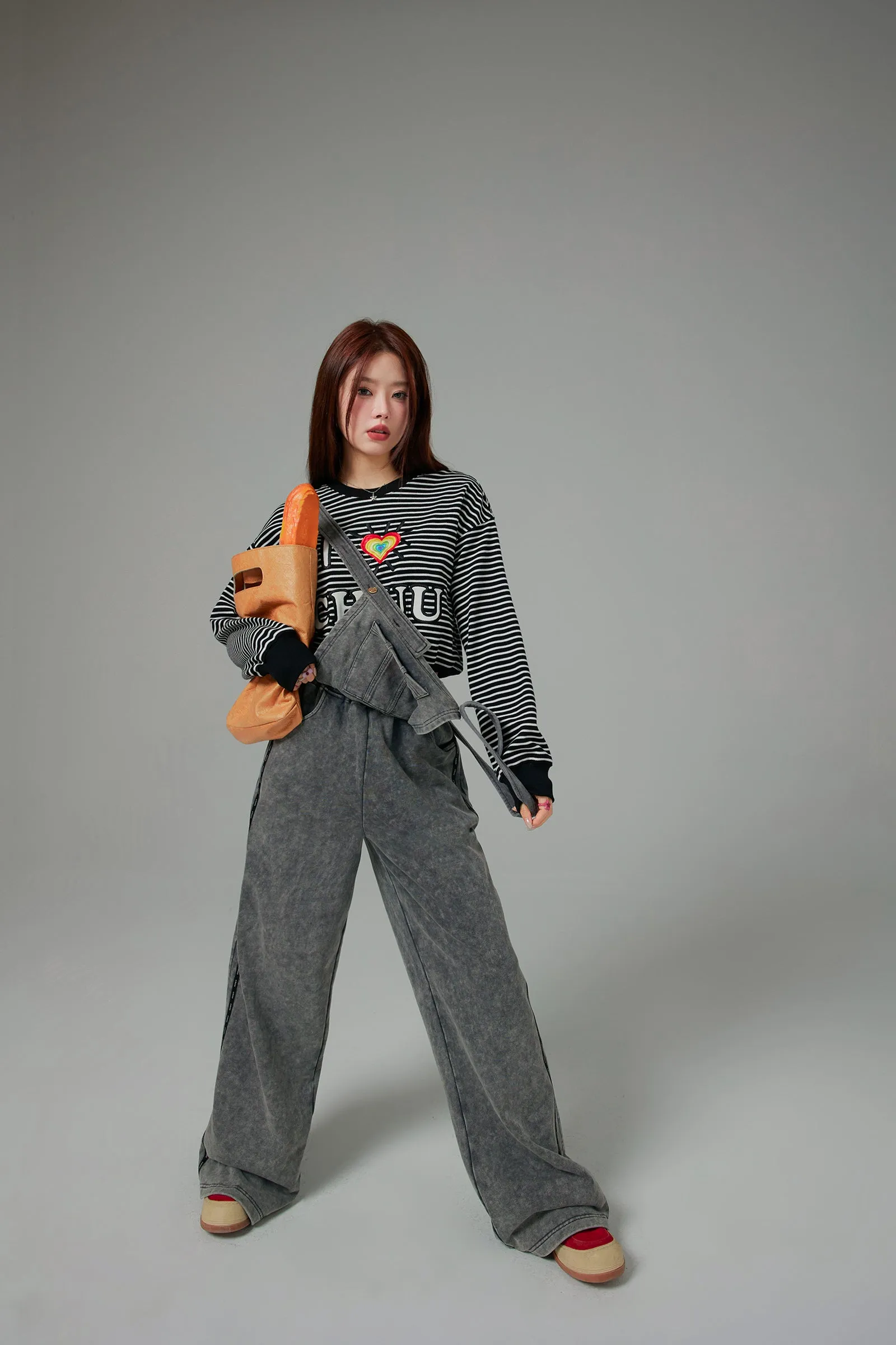 Chuu Baggy Cotton Overalls