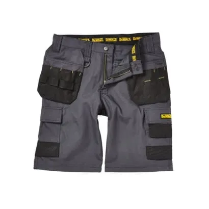 Dewalt Cheverley Ripstop Grey Cargo Men’s Work Shorts with Holster Pockets