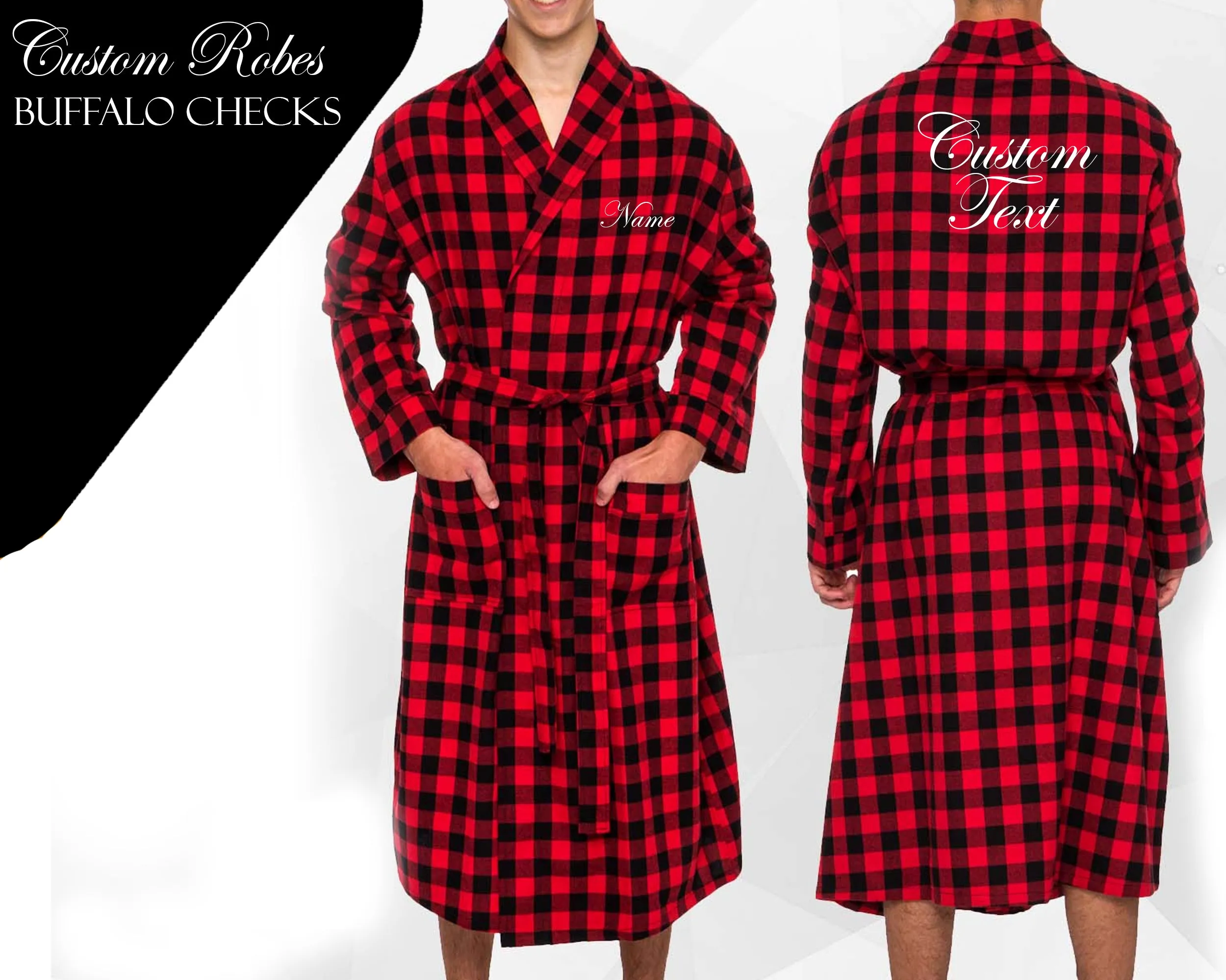 Flannel Checks Robe | Flannel Robes