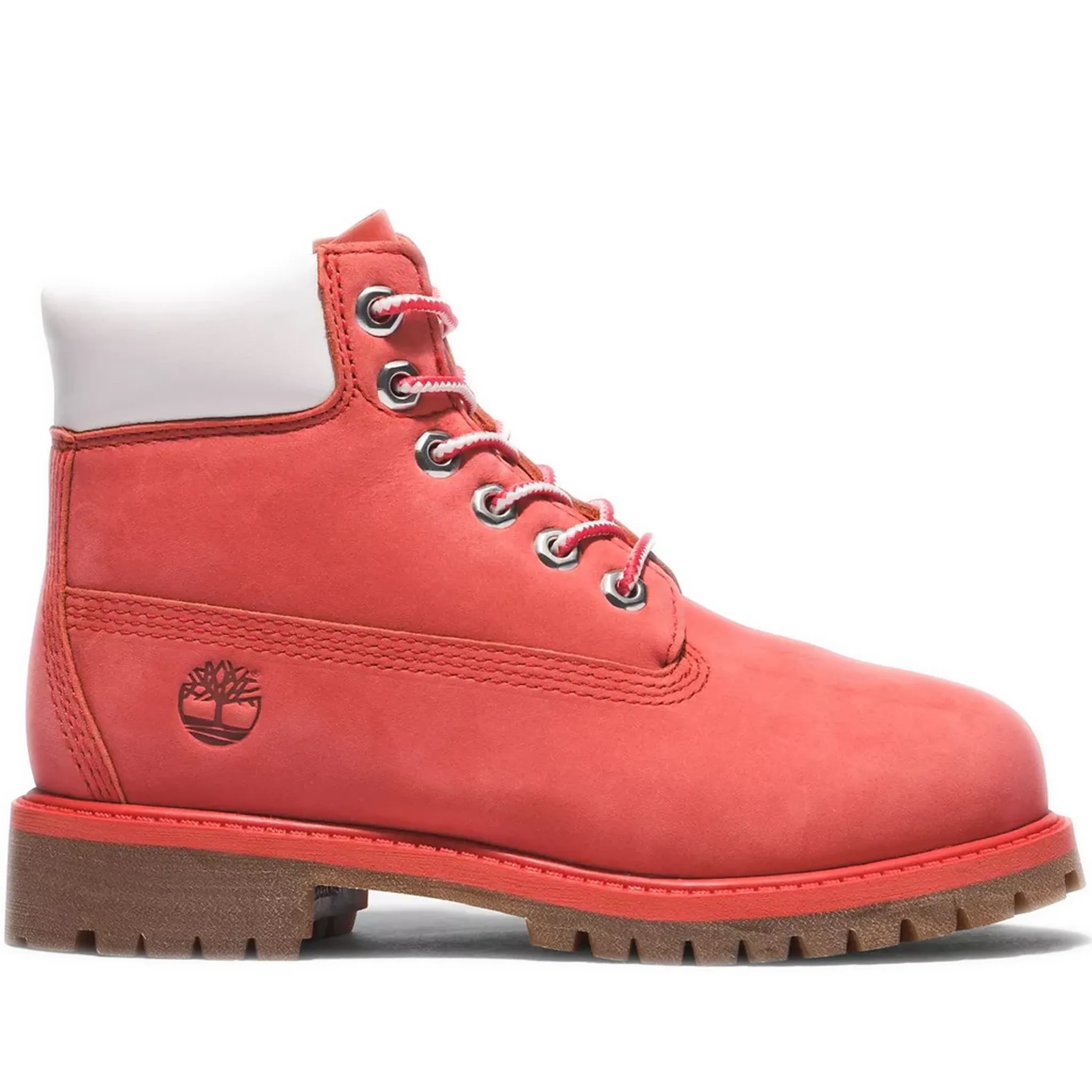 Grade School Timberland Premium 6-Inch Waterproof Boot - Medium Pink