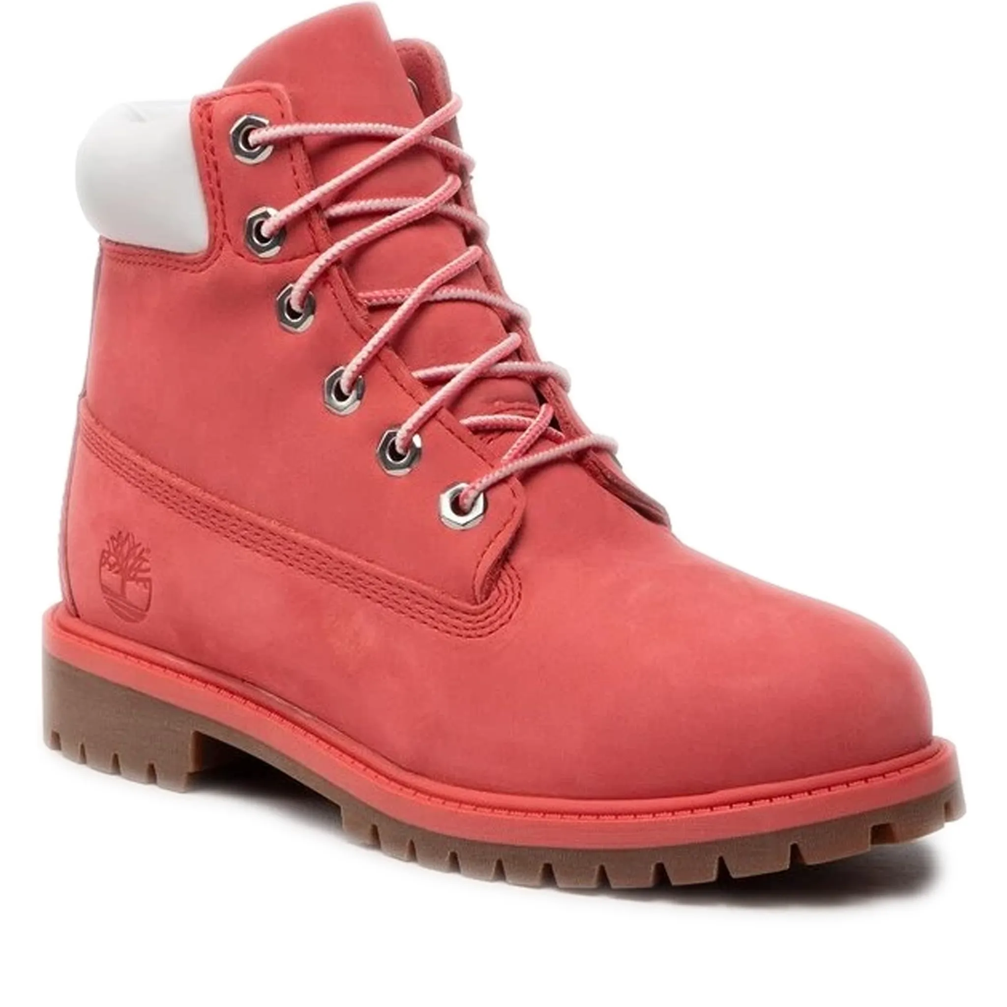 Grade School Timberland Premium 6-Inch Waterproof Boot - Medium Pink