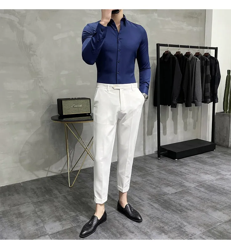 LMS Solid Dress Shirts