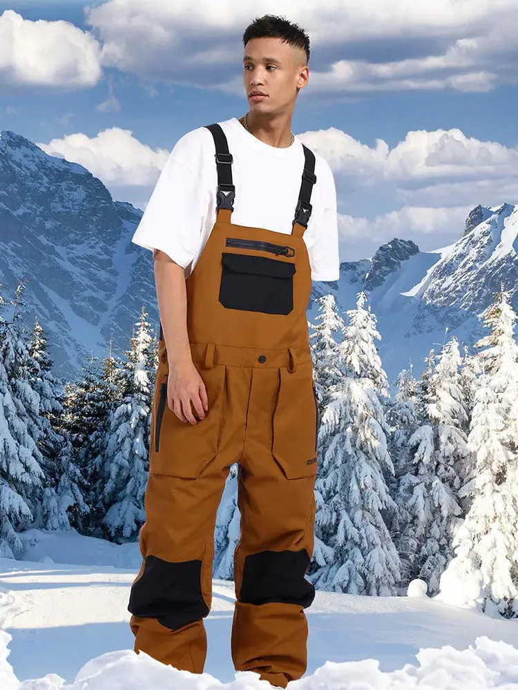 Men Ski Bibs Snowboard Pants Snow Bibs Overalls