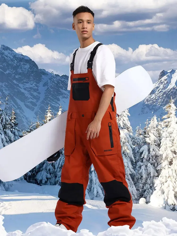 Men Ski Bibs Snowboard Pants Snow Bibs Overalls