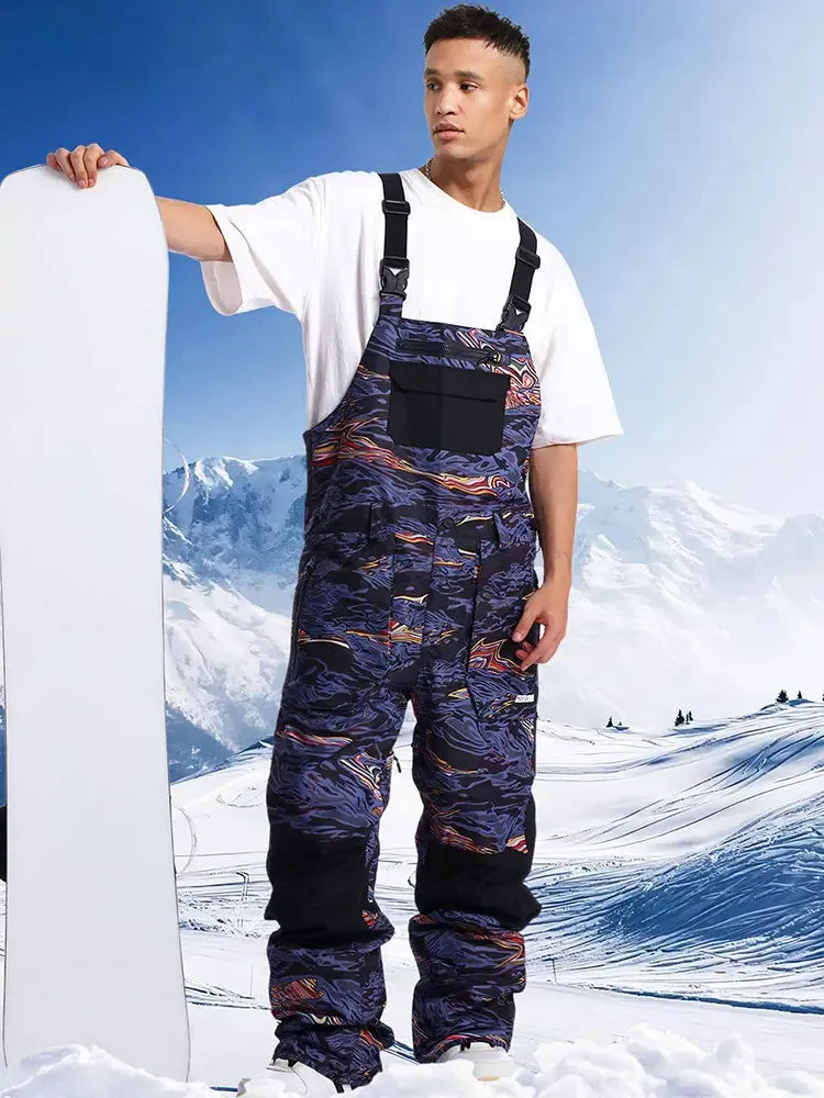 Men Ski Bibs Snowboard Pants Snow Bibs Overalls