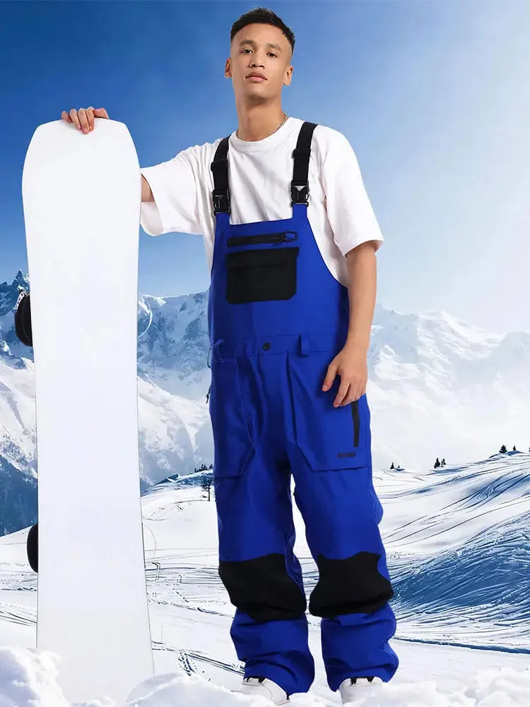 Men Ski Bibs Snowboard Pants Snow Bibs Overalls