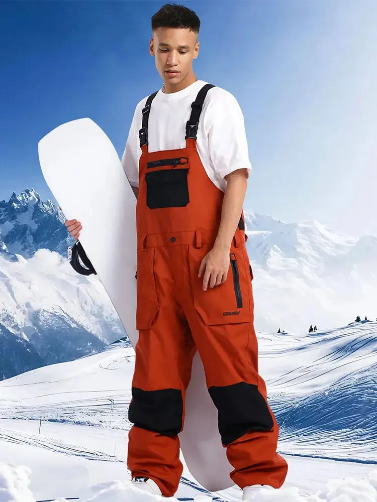 Men Ski Bibs Snowboard Pants Snow Bibs Overalls