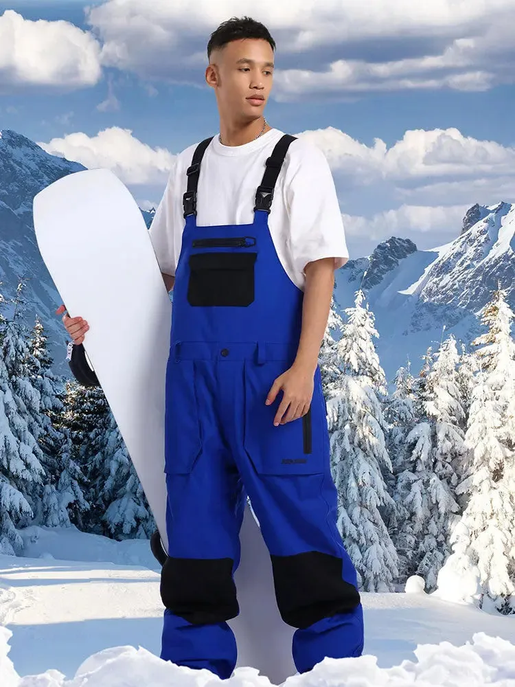 Men Ski Bibs Snowboard Pants Snow Bibs Overalls