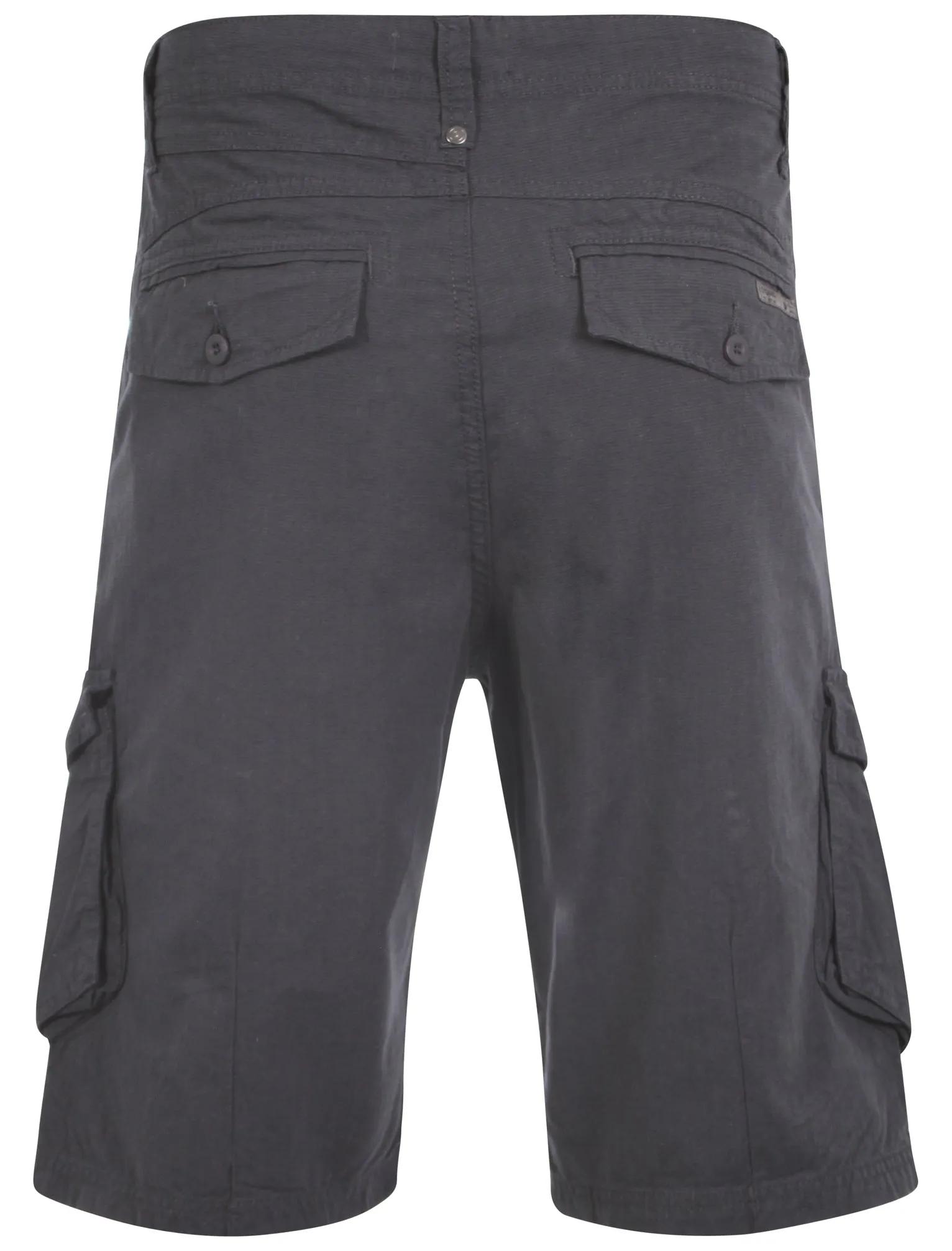 Men's  pockets to leg blue cargo shorts - Dissident