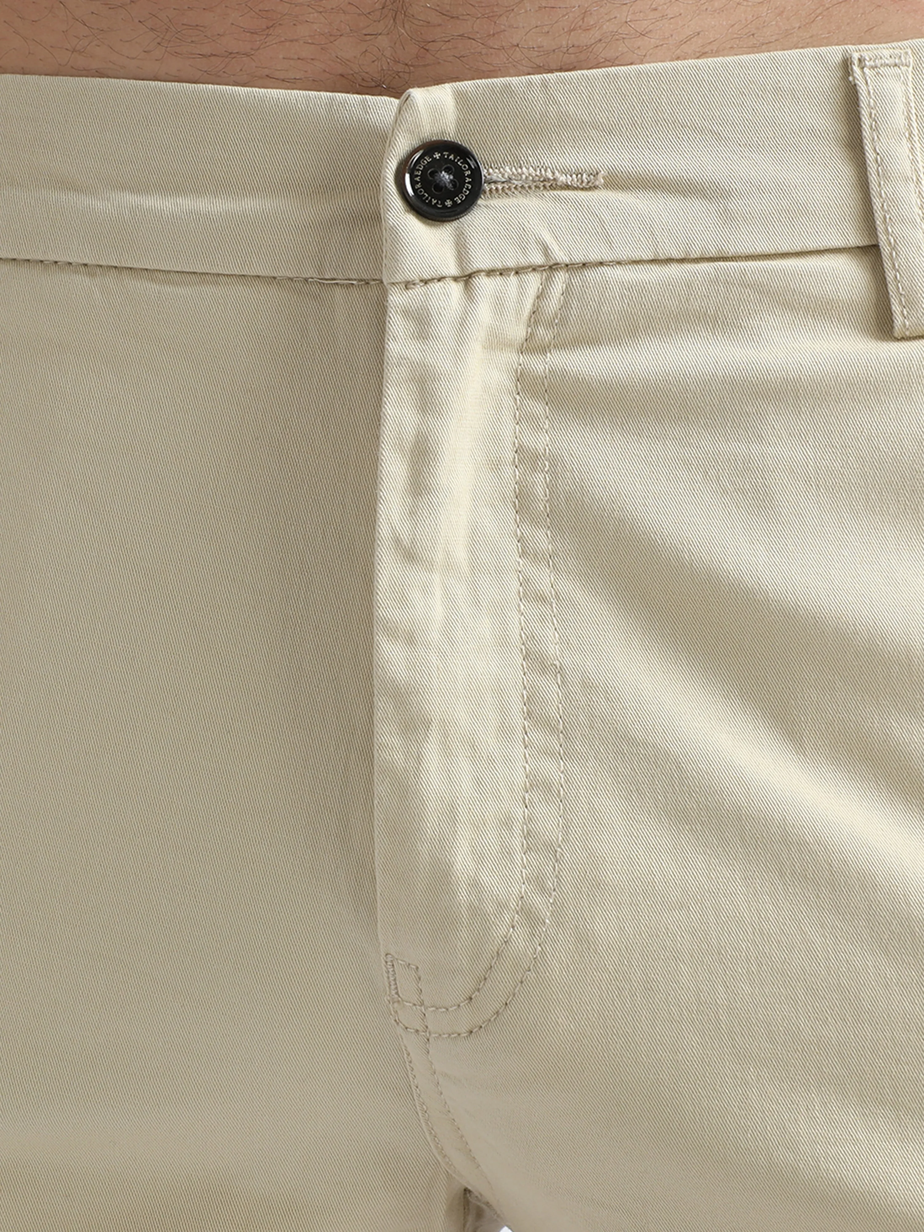 Premium Twill Beige Cargo Shorts