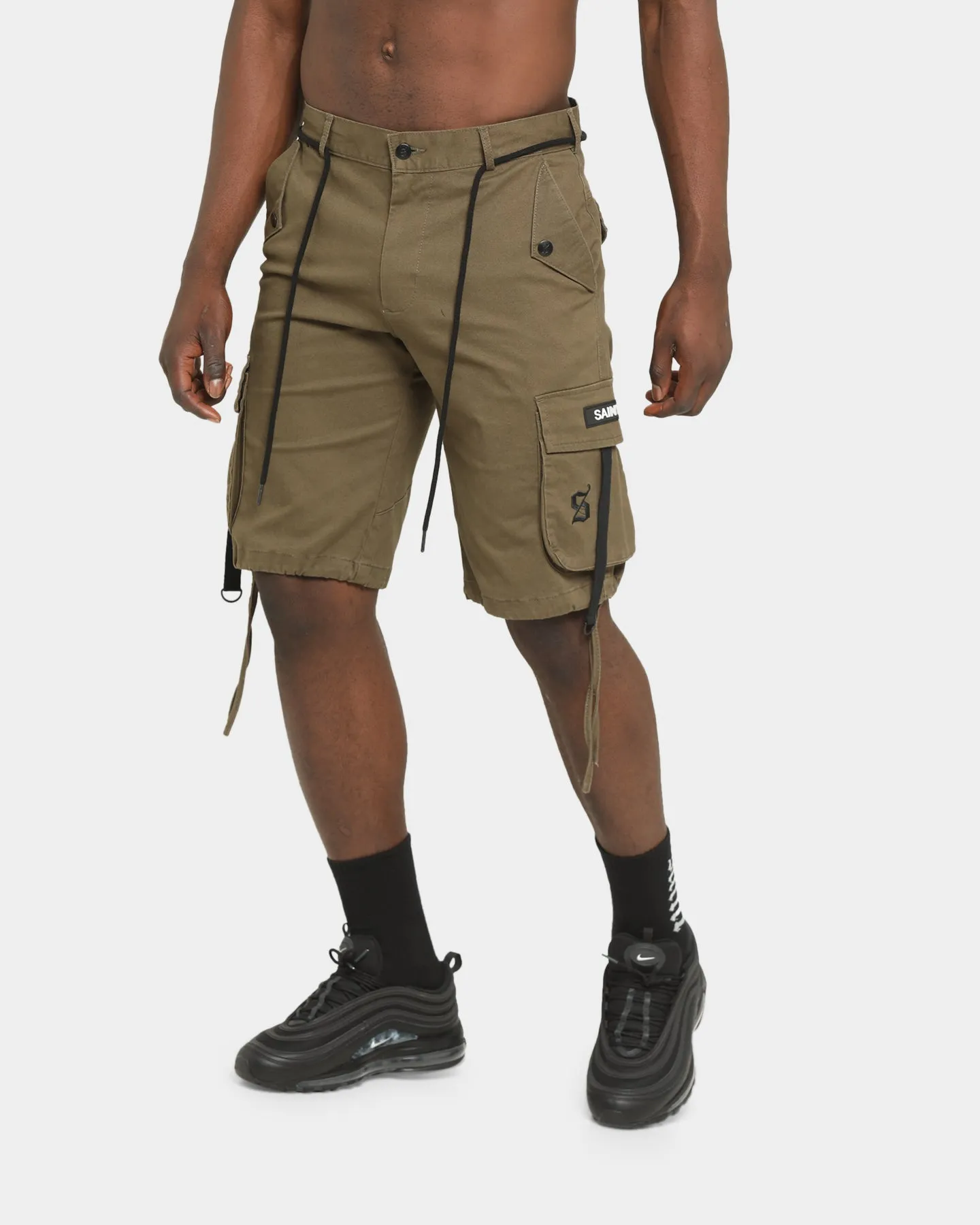 Saint Morta Darma Initiative Cargo Shorts Army Green