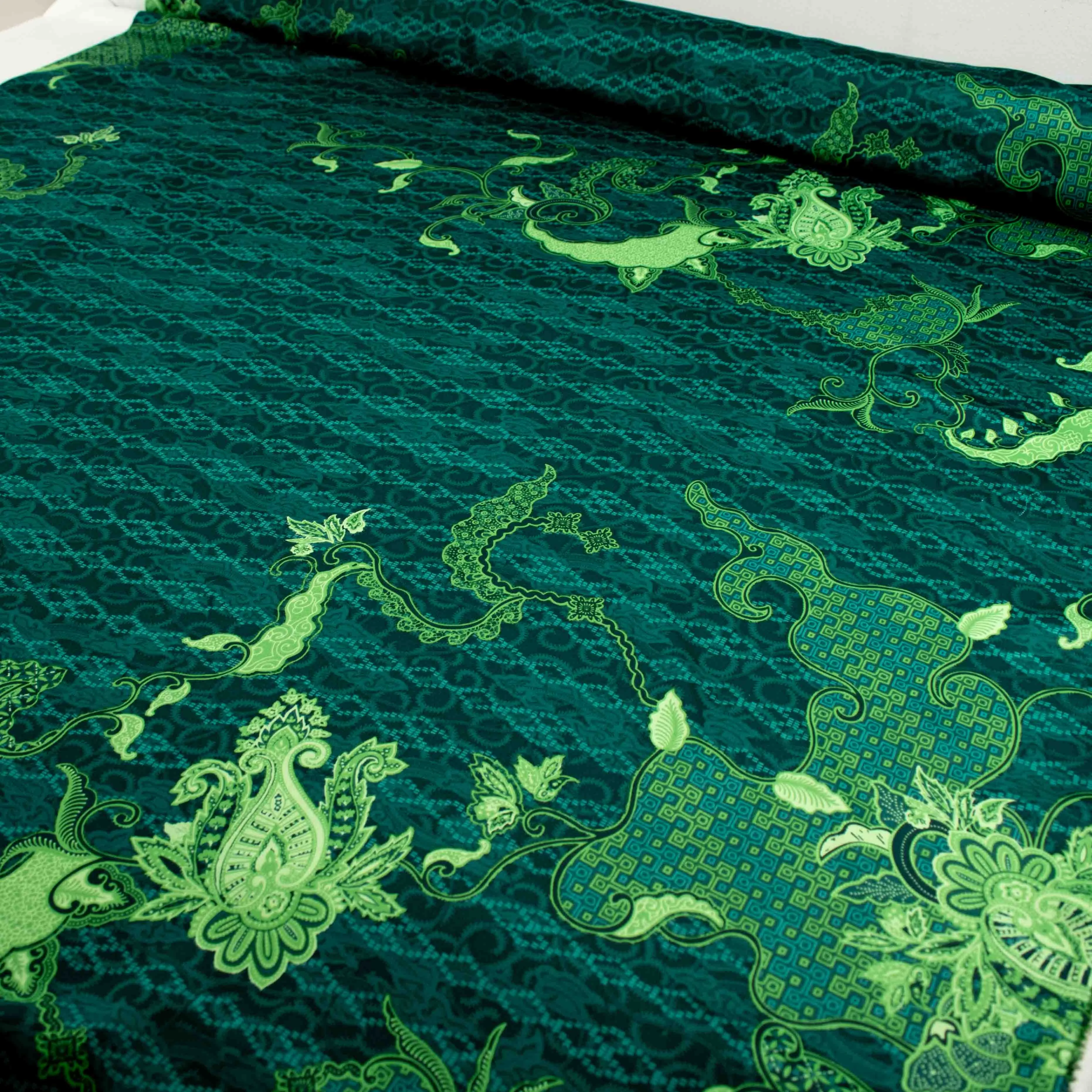 Sand Wash Prints Design-641 Green Paisley & Geometry