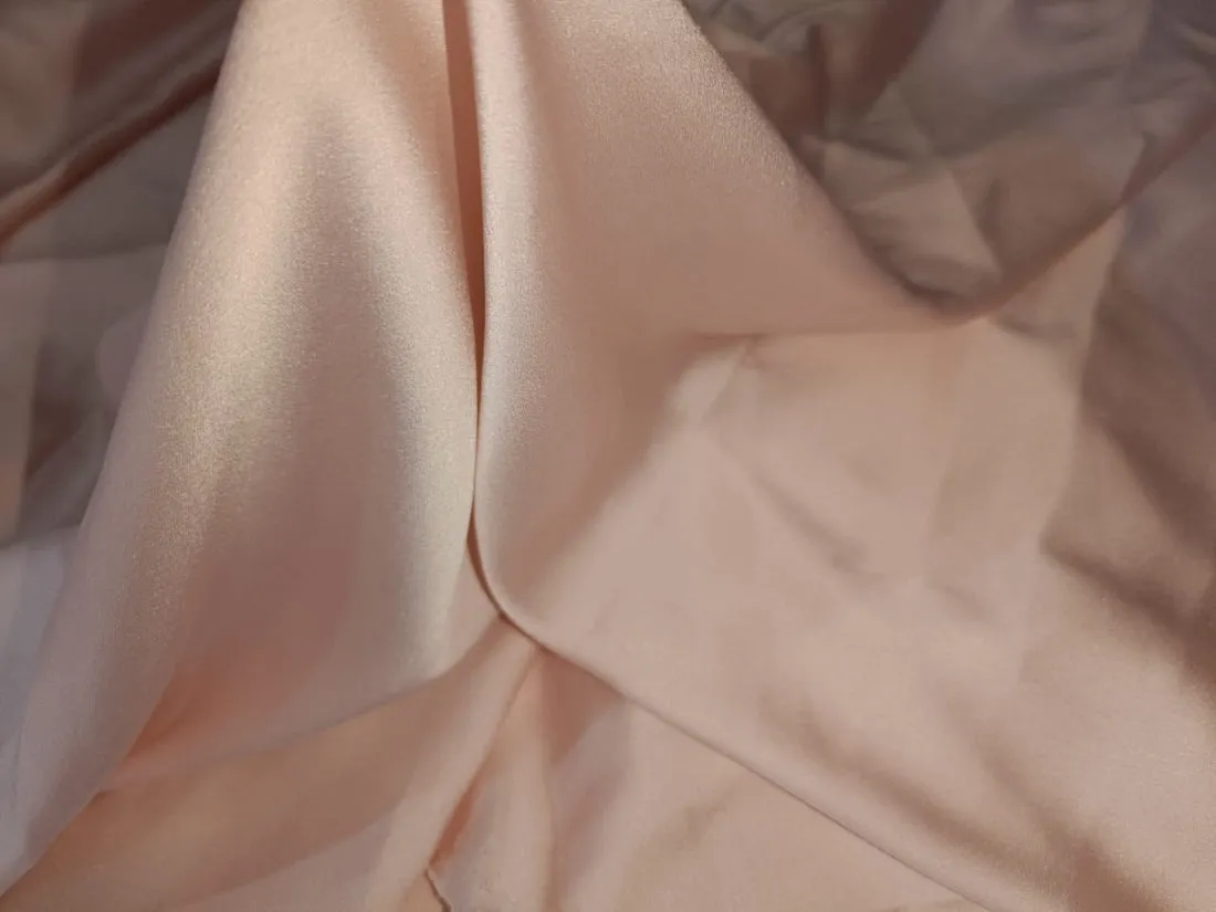 Satin fabric 58" wide available in five colors [pink/dark green/white ivory/baby pink and navy [12942-12946]