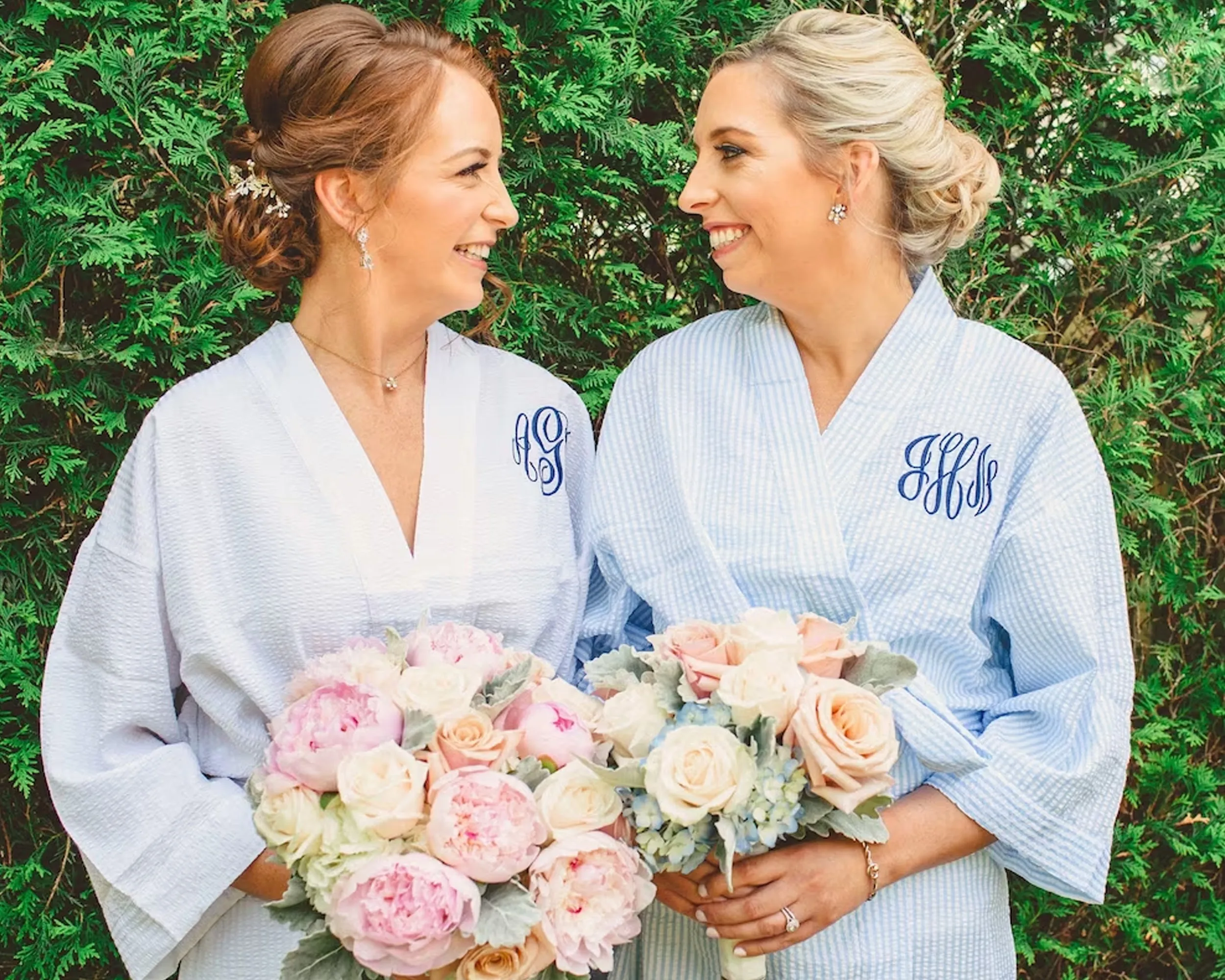 Seersucker Bridal Party Robes