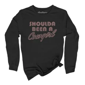 Should of Been a Cowgirl Retro Neon Long Sleeve Tee