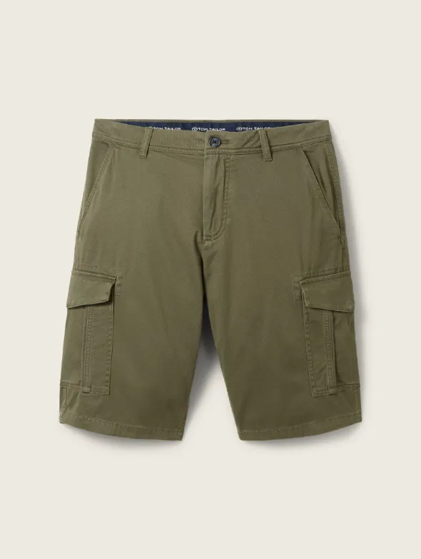 Tom Tailor Regular Khaki Cargo Short