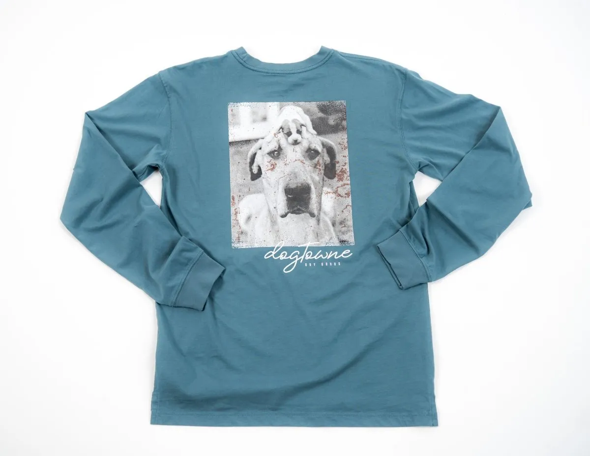 Vintage LS Cotton Tee - Great Dane Puppy